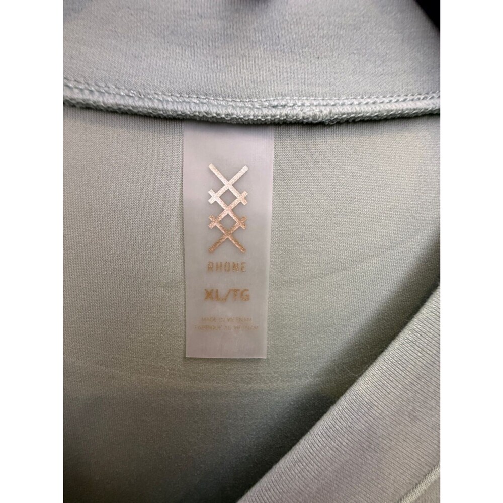 RHONE DreamGlow Sage Green Crewneck with Subtle Logo - Picture 3 of 5